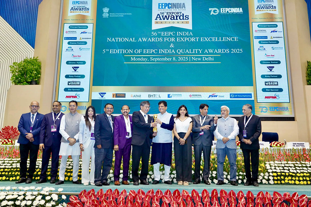 TTDI Wins National Award for Outstanding Export Performance from EEPC India